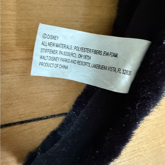 Disney Minnie Mouse fuzzy black ears with purple crown headband - Picture 5 of 5